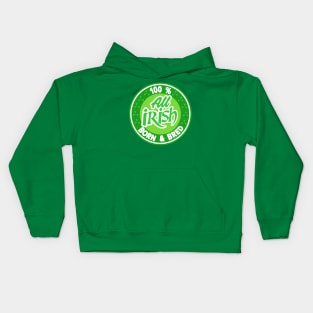 St Patricks Day 100% Irish. Kids Hoodie